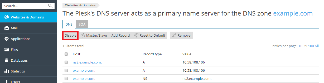 DNS_disable